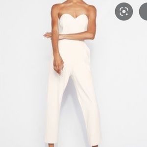 Express Strapless White Jumpsuit, Size 8, Never Worn!